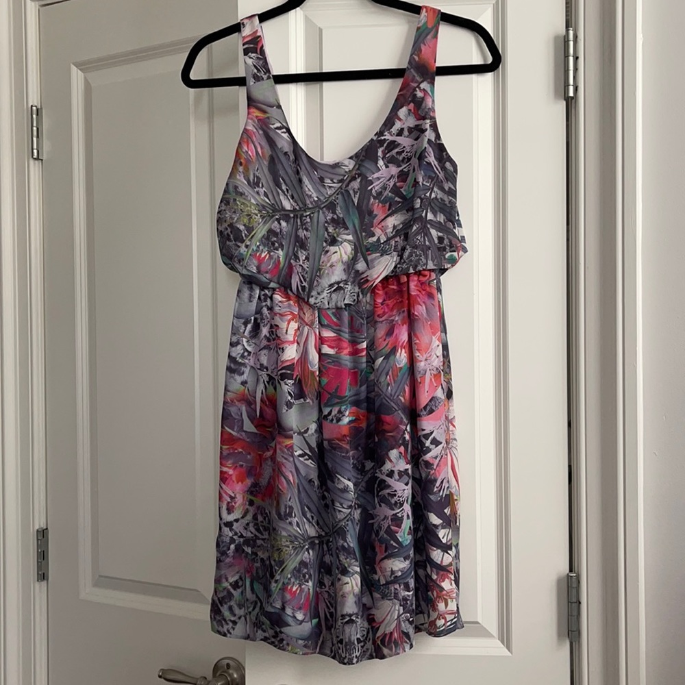 Alice + Olivia Snow Leopard Dress, Size XS